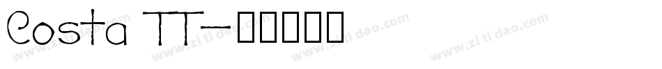 Costa TT字体转换